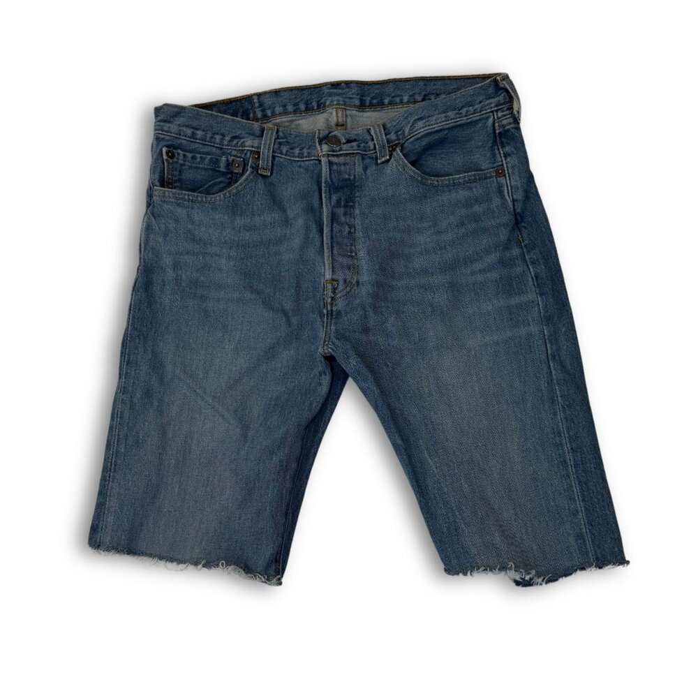 Levi's 501 Cut Off Denim Shorts With Button Fly | 31"